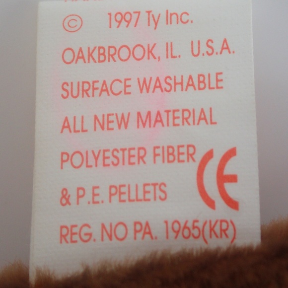 TY Beanie Baby GOBBLES TURKEY Rare Retired Vtg Birthday Nov 27 1996 Tag Error - Picture 9 of 15